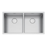 Franke - Professional 2.0 35.5-in.. x 19.5-in. 16 Gauge Stainless Steel Undermount Double Bowl Kitchen Sink - PS2X120-16-16 - Stainless Steel