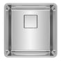 Franke - Pescara 18-in. x 18-in. 18 Gauge Stainless Steel Undermount Single Bowl Kitchen Sink - PTX110-17 - Stainless Steel