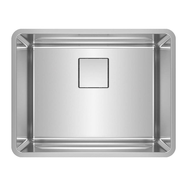Franke - Pescara 23.6-in. x 18.5-in. 18 Gauge Stainless Steel Undermount Single Bowl Kitchen Sink - PTX110-22 - Stainless Steel