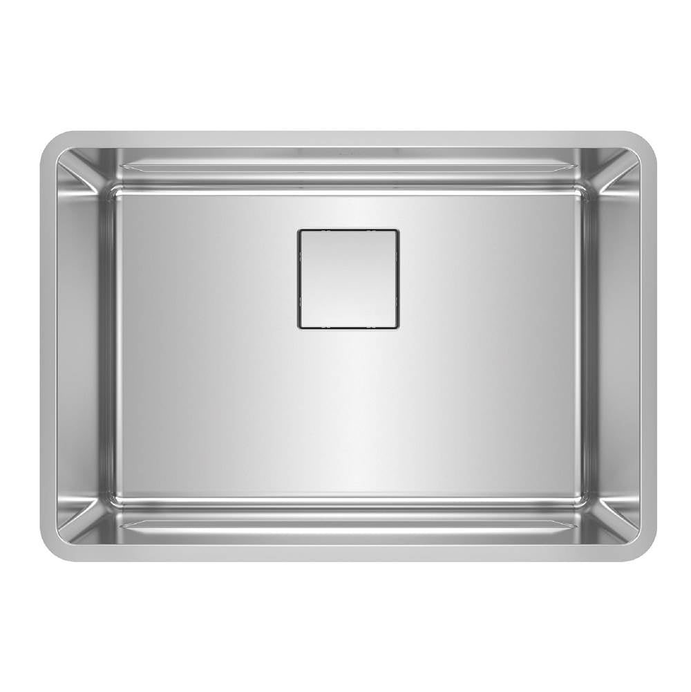 Franke - Pescara 26.5-in. x 18.5-in. 18 Gauge Stainless Steel Undermount Single Bowl Kitchen Sink - PTX110-25 - Stainless Steel