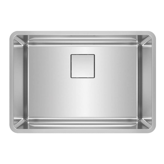 Franke - Pescara 26.5-in. x 18.5-in. 18 Gauge Stainless Steel Undermount Single Bowl Kitchen Sink - PTX110-25 - Stainless Steel