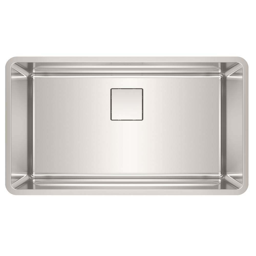 Pescara 32.5-in. x 18.5-in. 18 Gauge Stainless Steel Undermount Single Bowl Kitchen Sink - PTX110-31