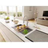 Pescara 32.5-in. x 18.5-in. 18 Gauge Stainless Steel Undermount Single Bowl Kitchen Sink - PTX110-31