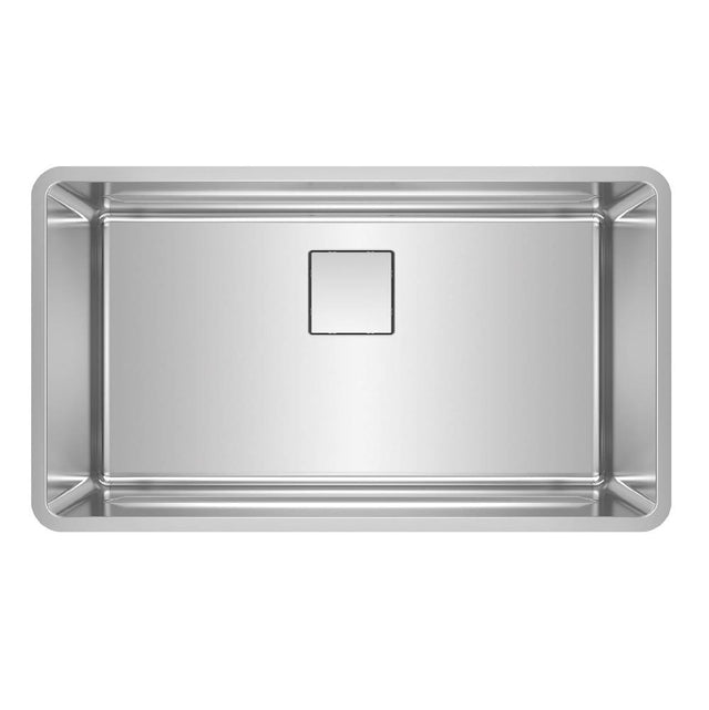 Franke - Pescara 32.5-in. x 18.5-in. 18 Gauge Stainless Steel Undermount Single Bowl Kitchen Sink - PTX110-31 - Stainless Steel