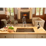 Pescara 32.5-in. x 18.5-in. 18 Gauge Stainless Steel Undermount Single Bowl Kitchen Sink - PTX110-31
