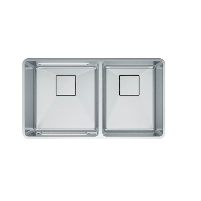Franke - Pescara 32-in. x 18-in. 18 Gauge Stainless Steel Undermount Double Bowl Kitchen Sink - PTX160-31