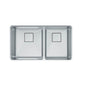 Franke - Pescara 32-in. x 18-in. 18 Gauge Stainless Steel Undermount Double Bowl Kitchen Sink - PTX160-31