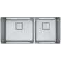 Franke - Pescara 41-in. x 18-in. 18 Gauge Stainless Steel Undermount Double Bowl Kitchen Sink - PTX160-40