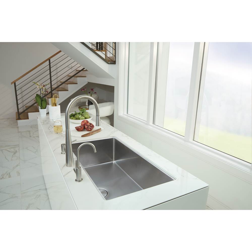Professional 2.0 35.5-in. x 19.5-in. 16 Gauge Stainless Steel Undermount Single Bowl Kitchen Sink -PS2X110-33