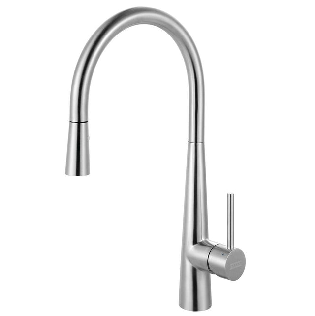 Franke - Steel 17.5-inch Single Handle Pull-Down Kitchen/ Outdoor Faucet in 316 Stainless Steel, STL-PD-316