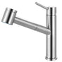 Franke - Steel 9-in Single Handle Pull-Out Kitchen Faucet in Stainless Steel, STL-PO-304
