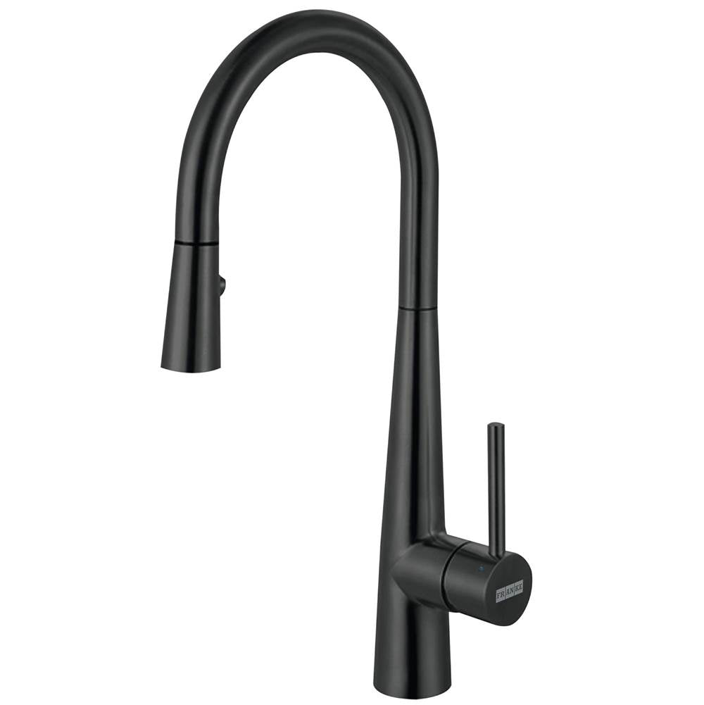 Franke - Steel 16.7-in Single Handle Pull-Down Kitchen Faucet in Industrial Black, STL-PR-IBK