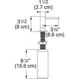 ATL-SD-316 Atlas Series Single Hole Top Refill Soap Dispenser, Stainless Steel
