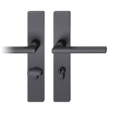 FSB - European Multi-Point Trim - Stainless Steel - Black Color Anodized Aluminum