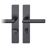 FSB - European Multi-Point Trim - Stainless Steel - Black Color Anodized Aluminum