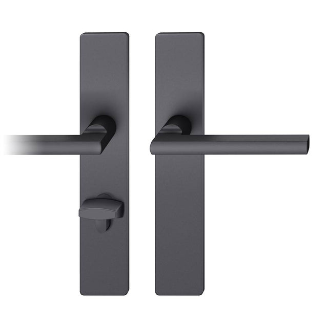 FSB - European Multi-Point Trim - Stainless Steel - Black Color Anodized Aluminum