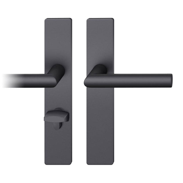 FSB - European Multi-Point Trim - Stainless Steel - Black Color Anodized Aluminum