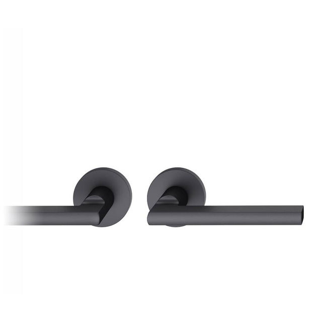 FSB - Tubular Lockset - Anodized Aluminum - Black Color Anodized Aluminum