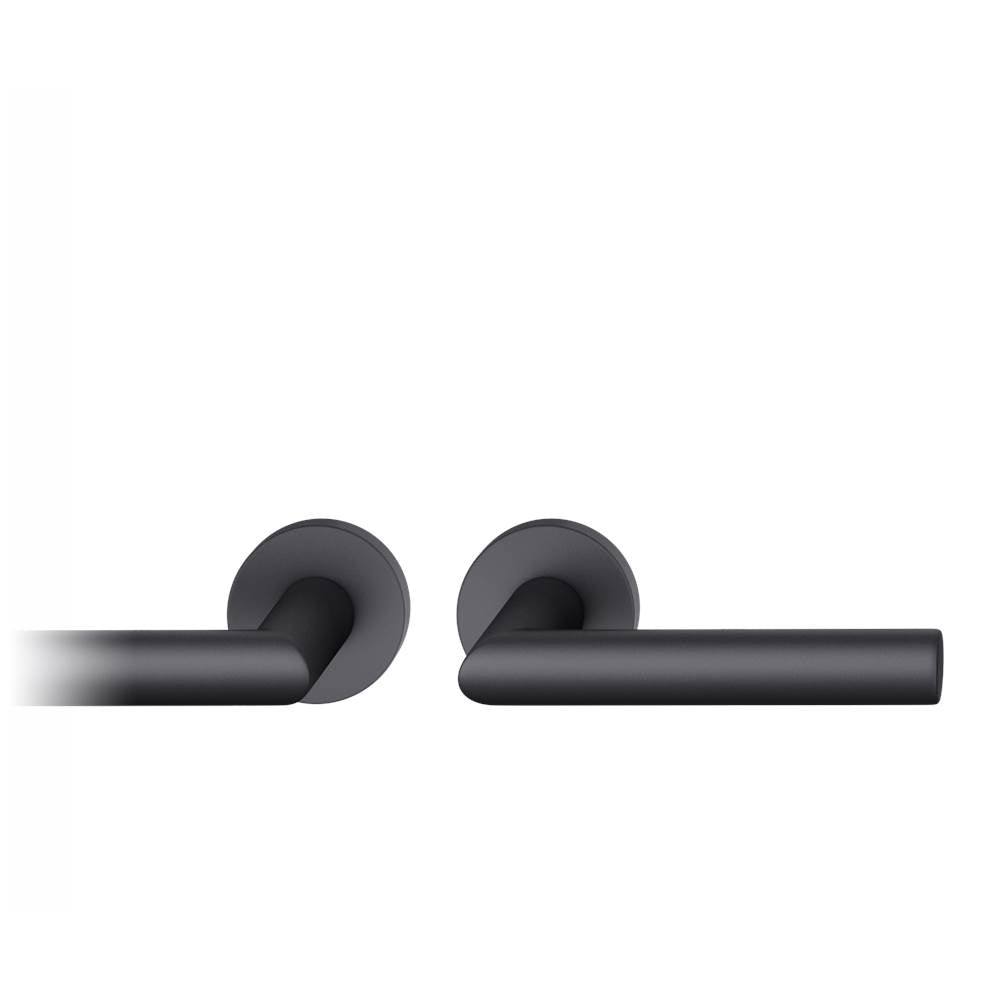 FSB - Tubular Lockset - Anodized Aluminum - Black Color Anodized Aluminum
