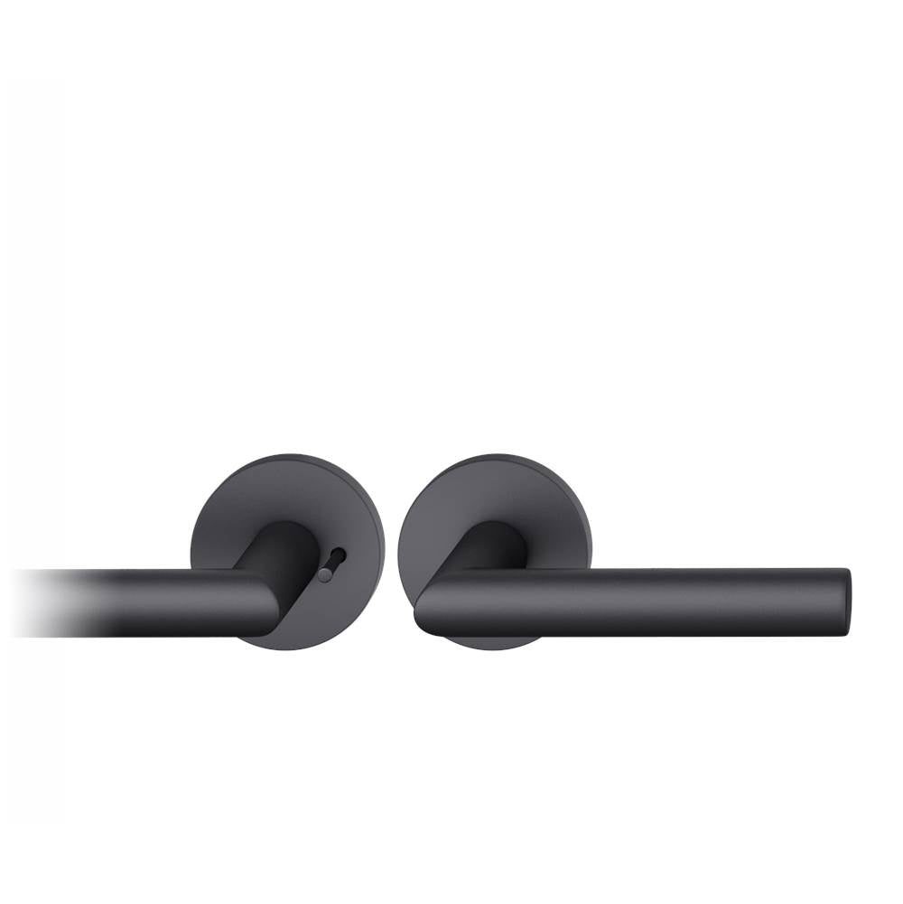 FSB - Tubular Lockset - Anodized Aluminum - Black Color Anodized Aluminum