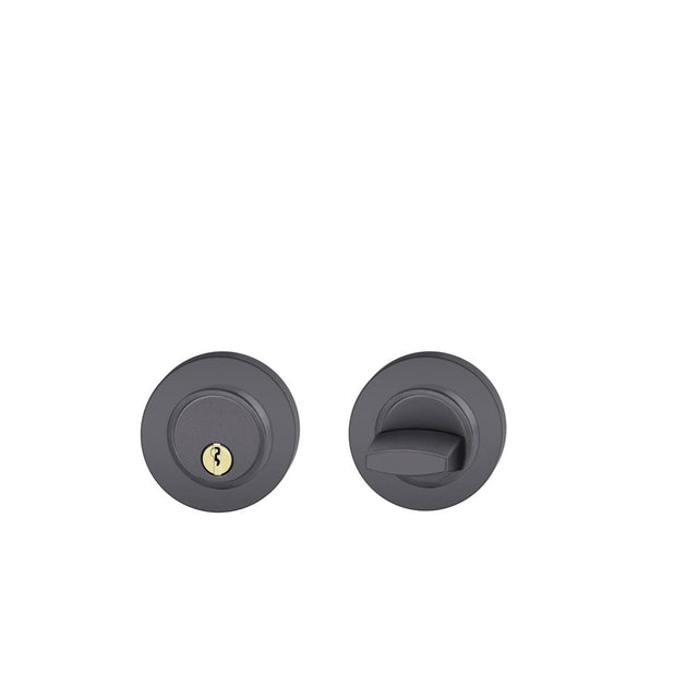 FSB - Keyed Deadbolt - Aluminum - Black Color Anodized Aluminum