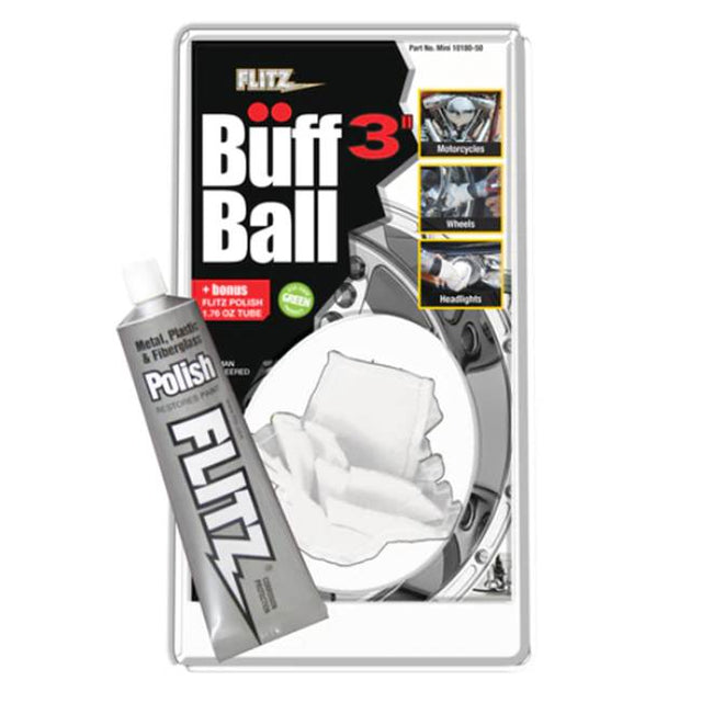 Flitz - 3'' Buff Ball (Wheels, Motorcycle, Diamond Plate, Boat Accessories)