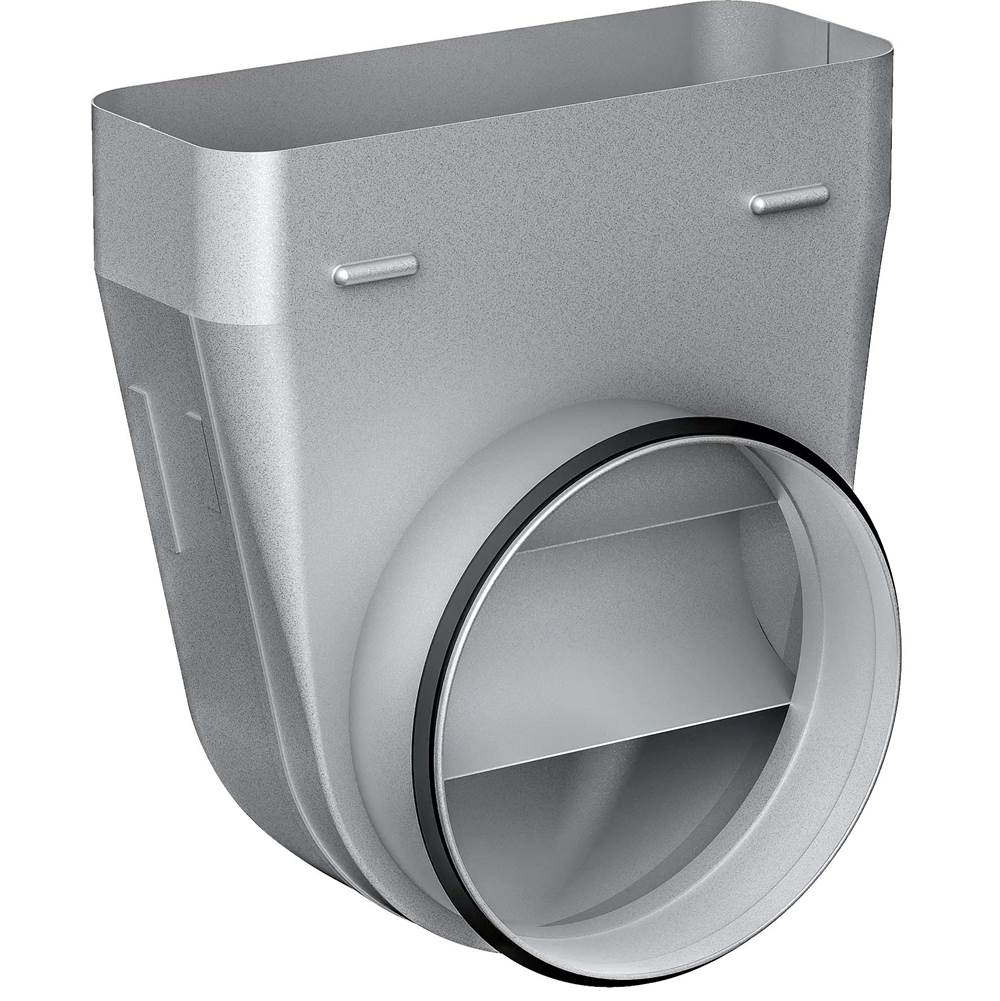 Gaggenau - Flat Duct Adapter Round, 90 Â° Vertical, Dn 150, Metal