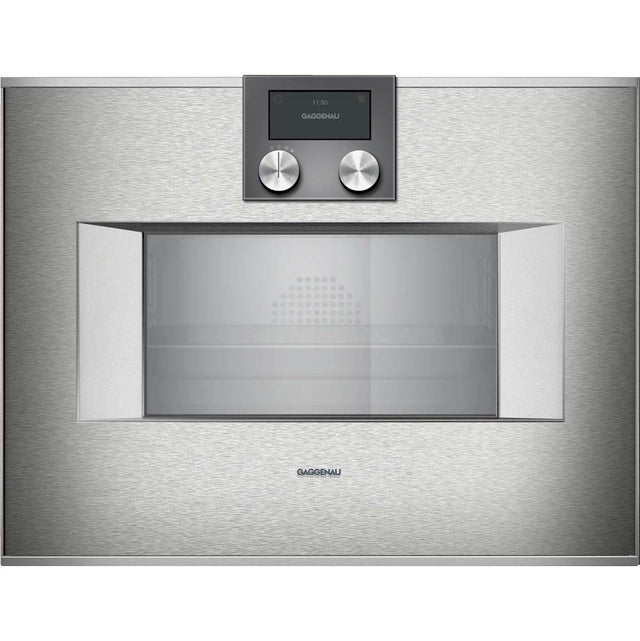 Gaggenau - 400 Series 24'' Combi-Steam Oven, Top Controls, Left-Hinged, Plumbed
