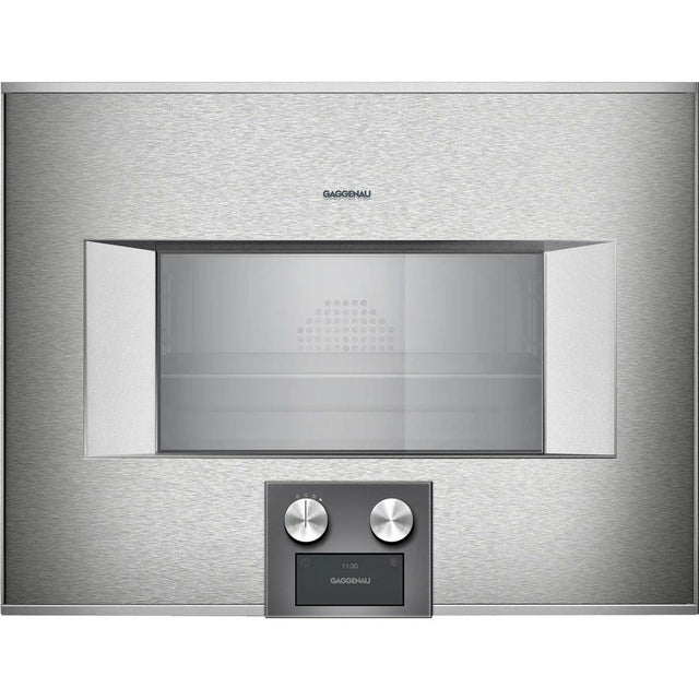 Gaggenau - 400 Series 24'' Combi-Steam Oven, Bottom Controls, Right-Hinged, Plumbed