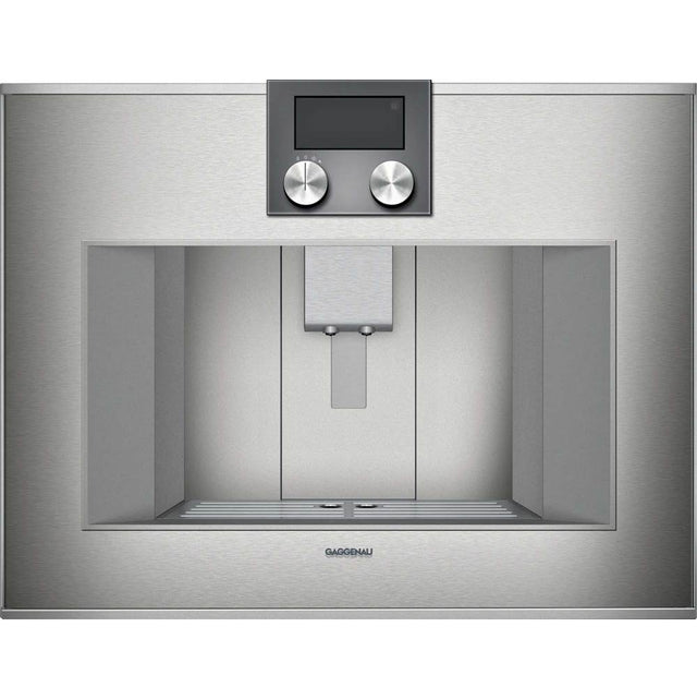 Gaggenau - 400 Series 24'' Tanked Fully Automatic Espresso Machine, Left-Hinged, Top Control, Home Connect