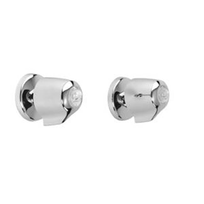 Gerber Plumbing - Gerber Classics 2H Straight Pattern Trim & Compression Valve w/ 1/2'' IPS Connections & Metal Handles Chrome - Chrome