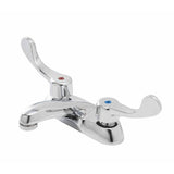 Gerber Plumbing - Commercial 2H Centerset Lavatory Faucet w/ Wrist Blade Handles & Less Drain 0.5gpm Chrome - Chrome