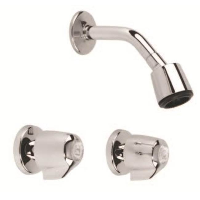 Gerber Plumbing - Gerber Classics Two Handle Sliding Sleeve Threaded Escutcheon Shower Only Fitting with IPS/Sweat Connections 1.75gpm Chrome - Chrome