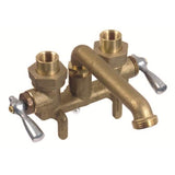 Gerber Classics 2H Clamp On Laundry Faucet w/ IPS/Sweat Connections -Threaded Spout Rough Brass