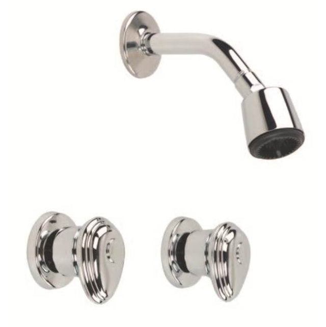 Gerber Plumbing - Gerber Hardwater Two Handle Shower Only Fitting 1.75gpm Chrome - Chrome