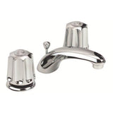 Gerber Classics 2H Lavatory Faucet w/ Metal Fluted Handles & Metal Pop-Up Drain 1.2gpm Chrome