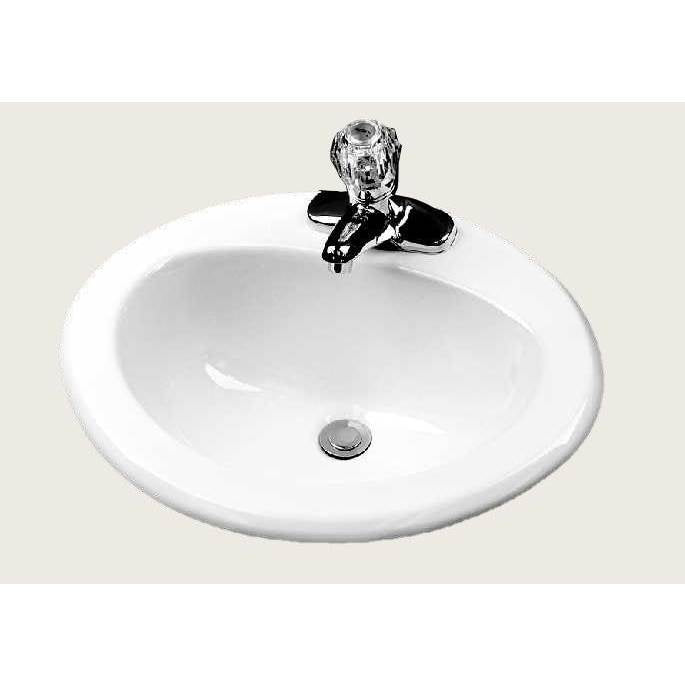 Gerber Plumbing - Luxoval S-Rim Lav 20x17 4''CC White - White