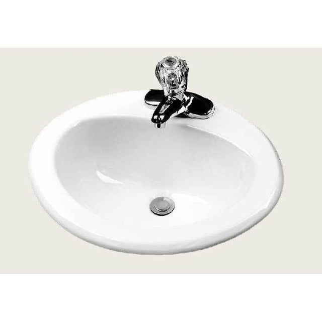 Gerber Plumbing - Luxoval S-Rim Lav 20x17 4''CC White - White