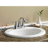 Maxwell S-Rim Lav 20''X17''Oval 4''CC in Trapezoid Carton White