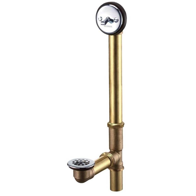 Gerber Plumbing - Maxwell SE Trip Lever Drain for Roman Tub Chrome - Chrome