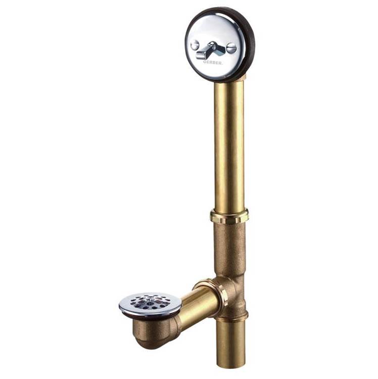Gerber Plumbing - Maxwell SE Trip Lever Drain for Standard Tub Chrome - Chrome