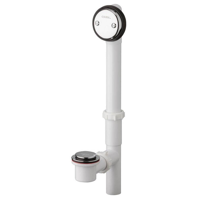 Gerber Plumbing - Gerber Classics PVC Auto Trip Drain for Standard Tub Chrome - Chrome