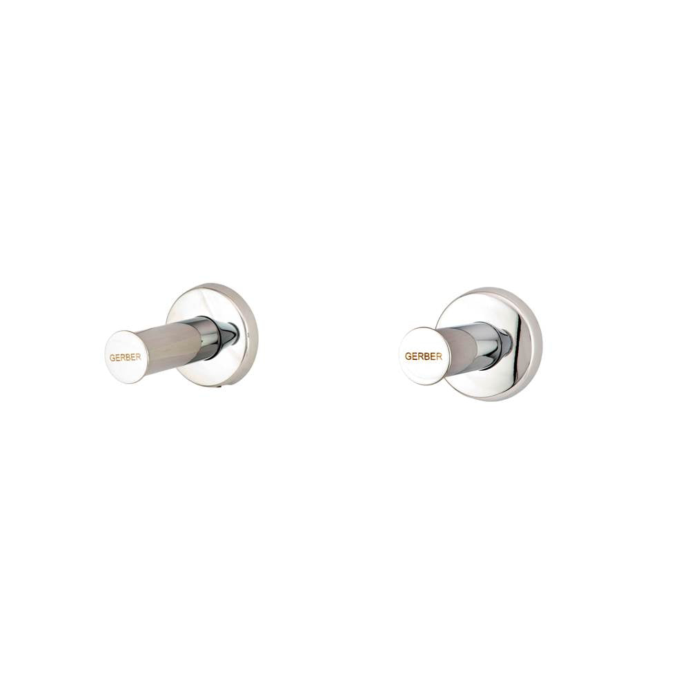 Gerber Plumbing - Gerber Classics 2H Straight Pattern Trim & Compression Valve w/ 3/4'' Sweat Connections Less Handles Chrome - Chrome