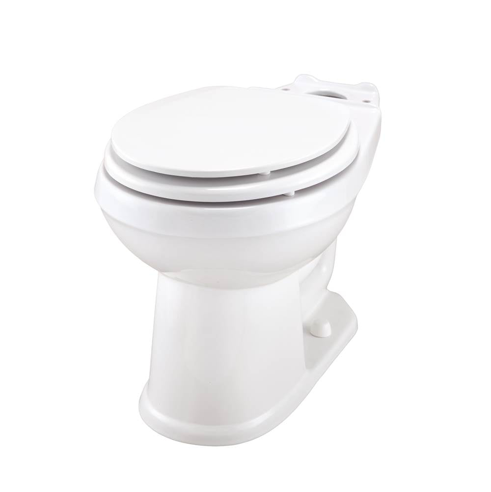Gerber Plumbing - Avalanche 1.28/1.6gpf Round Front Bowl White - White
