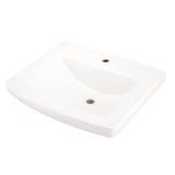 Gerber Plumbing - Burr Ridge 24'' Ped Top Single Hole White - White