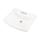 Gerber Plumbing - Burr Ridge 24'' Ped Top 4'' CC White - White