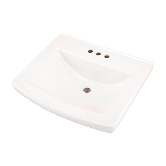 Gerber Plumbing - Burr Ridge 24'' Ped Top 4'' CC White - White