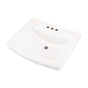 Gerber Plumbing - Burr Ridge 24'' Ped Top 4'' CC White - White