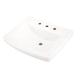 Gerber Plumbing - Burr Ridge 24'' Ped Top 8'' CC White - White