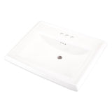 Gerber Plumbing - Logan Square Petite Ped Top 24.25:x20.13'' 4''CC White - White